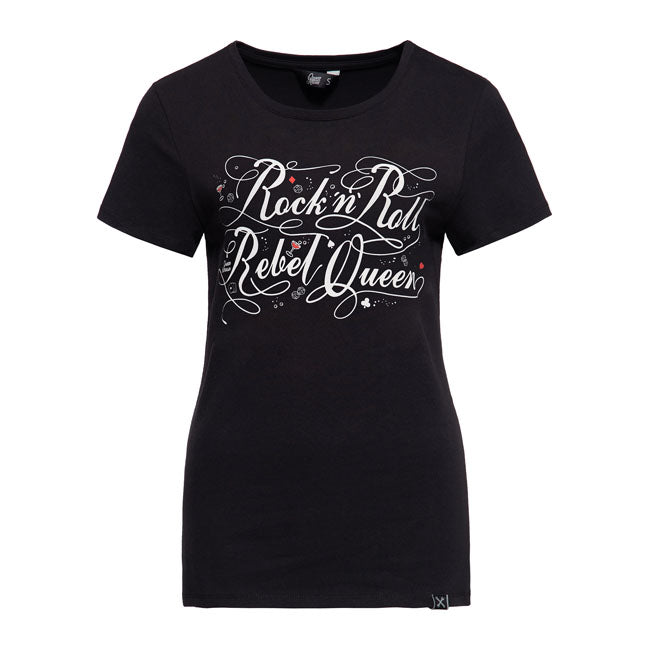 King Kerosin Queen Kerosin Rock'N Roll Queen Ladies T-Shirt Black