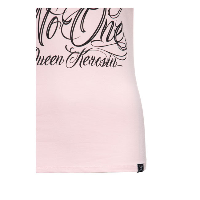 King Kerosin Queen Kerosin Trust No One Ladies T-Shirt Pink - FREE UK Shipping, FREE 365 Day Returns | Moto Central