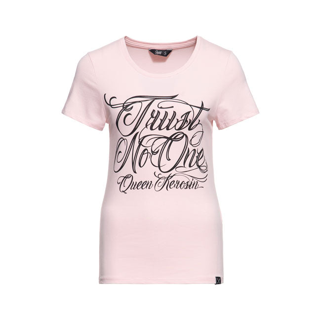 King Kerosin Queen Kerosin Trust No One Ladies T-Shirt Pink