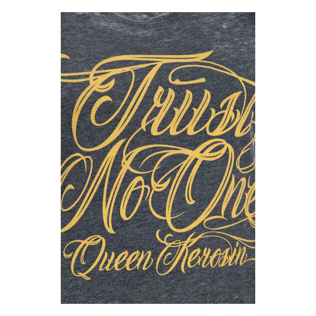 King Kerosin Queen Kerosin Trust No One Ladies T-Shirt Grey