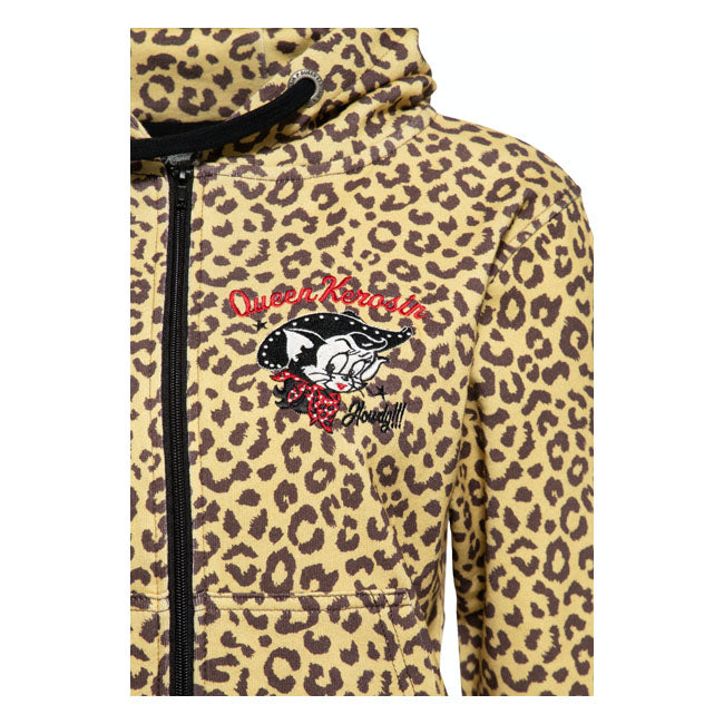 King Kerosin Queen Kerosin Weste Leopard Ladies Hoodie