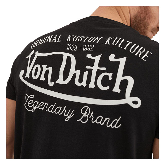 Von Dutch Eye T-Shirt Black - FREE UK Shipping, FREE 365 Day Returns | Moto Central