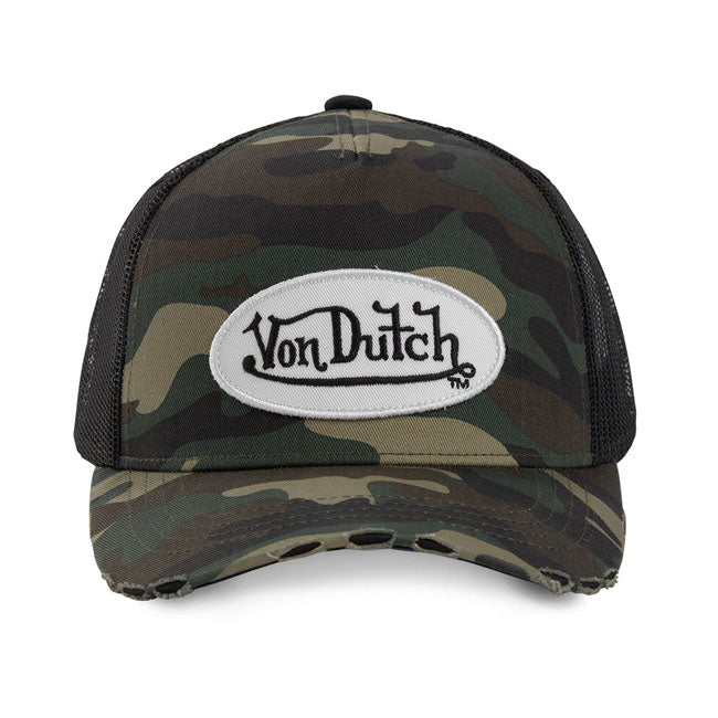 Von Dutch Logo Cap Camouflage - FREE UK Shipping, FREE 365 Day Returns | Moto Central