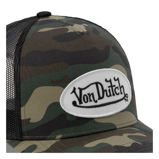 Von Dutch Logo Cap Camouflage - FREE UK Shipping, FREE 365 Day Returns | Moto Central