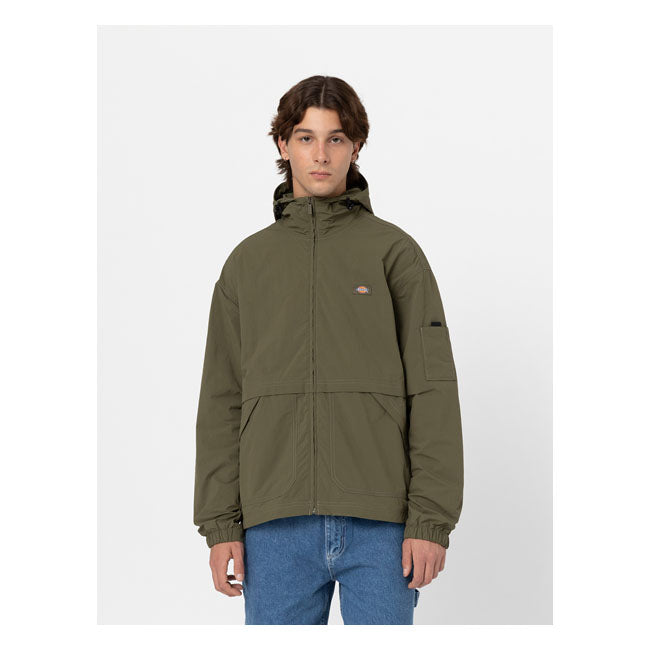 Dickies Jackson Jacket Military Green  - FREE UK Delivery - Moto Central