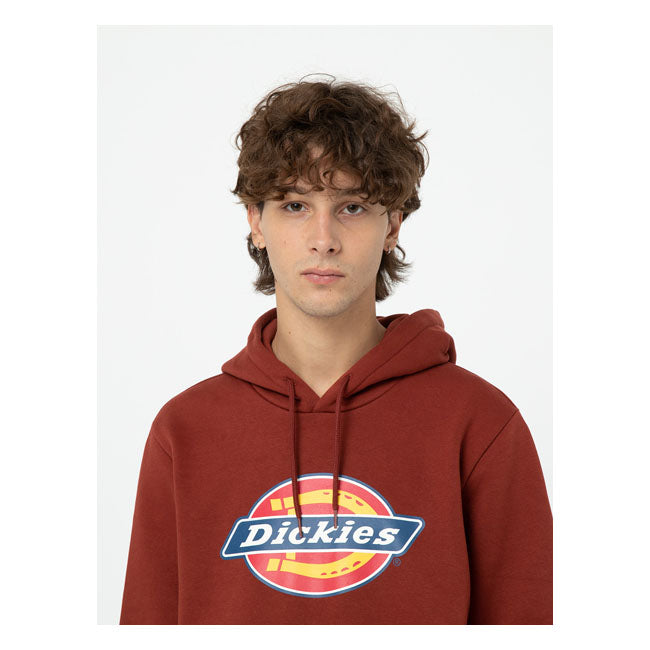 Dickies Icon Logo Hoodie Fired Brick - FREE UK Shipping, FREE 365 Day Returns | Moto Central