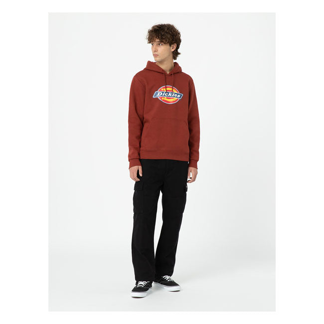 Dickies Icon Logo Hoodie Fired Brick - FREE UK Shipping, FREE 365 Day Returns | Moto Central