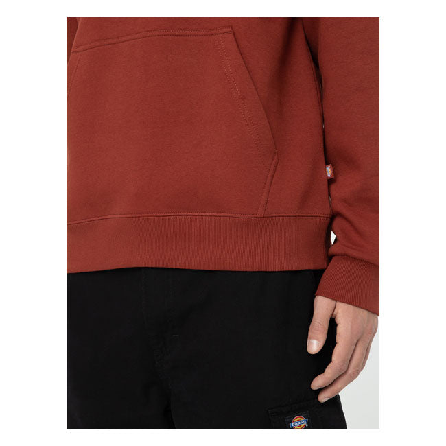 Dickies Icon Logo Hoodie Fired Brick - FREE UK Shipping, FREE 365 Day Returns | Moto Central