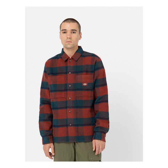 Dickies Coaling Shirt Check Dark - FREE UK Shipping, FREE 365 Day Returns | Moto Central