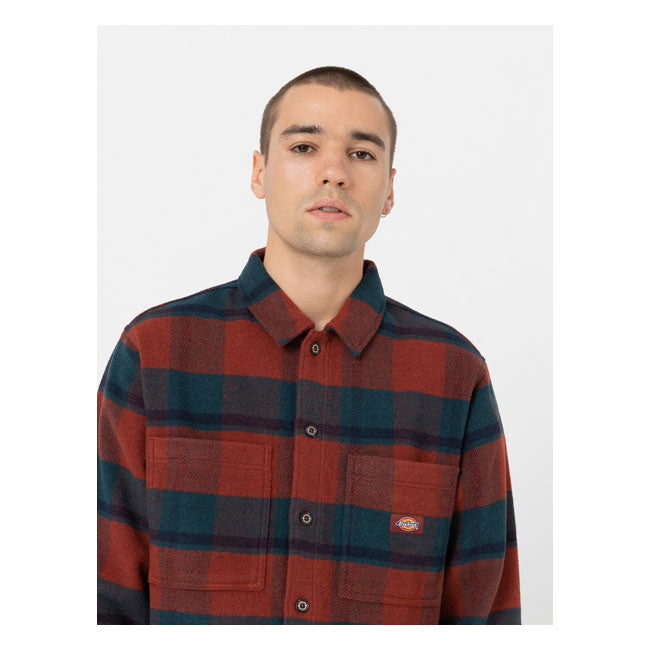 Dickies Coaling Shirt Check Dark - FREE UK Shipping, FREE 365 Day Returns | Moto Central