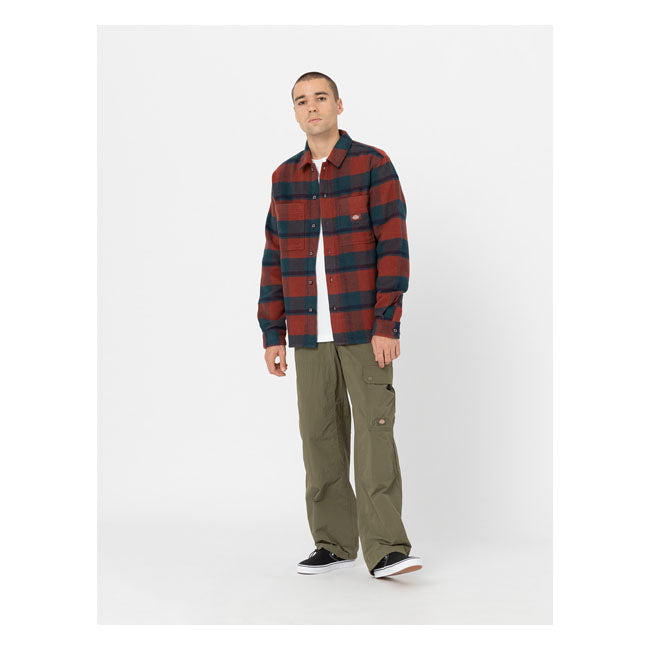 Dickies Coaling Shirt Check Dark - FREE UK Shipping, FREE 365 Day Returns | Moto Central