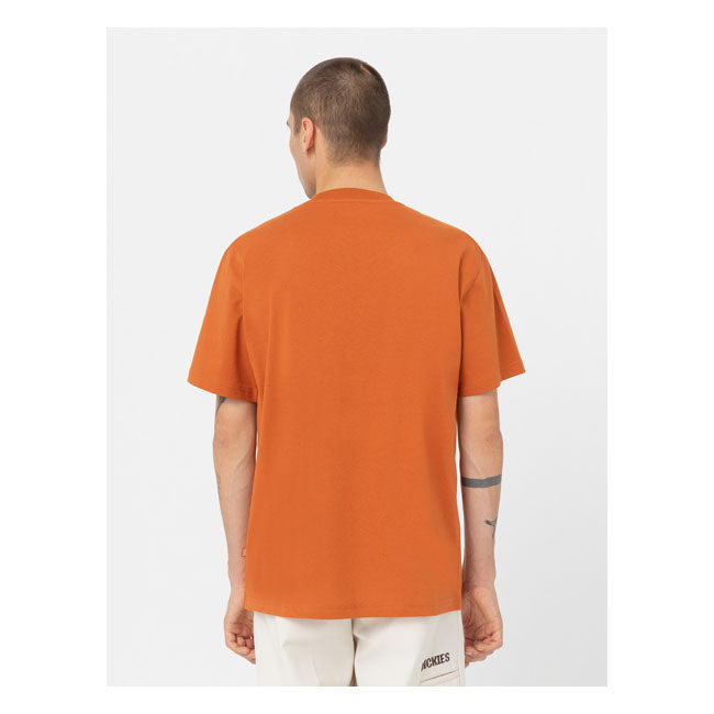 Dickies Summerdale T-Shirt Bombay Brown - FREE UK Shipping, FREE 365 Day Returns | Moto Central