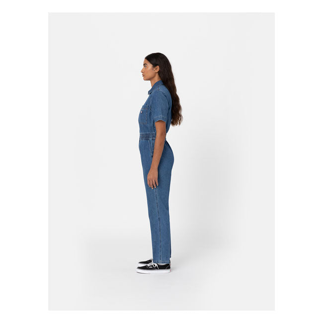 Dickies Houston Ladies Overall Classic Blue Ladies - FREE UK Shipping, FREE 365 Day Returns | Moto Central