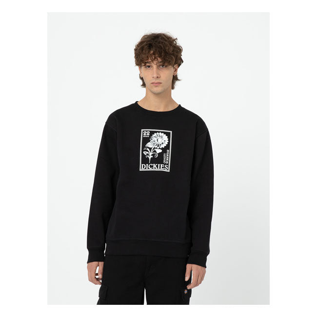 Dickies Garden Plain Sweatshirt Black - FREE UK Shipping, FREE 365 Day Returns | Moto Central