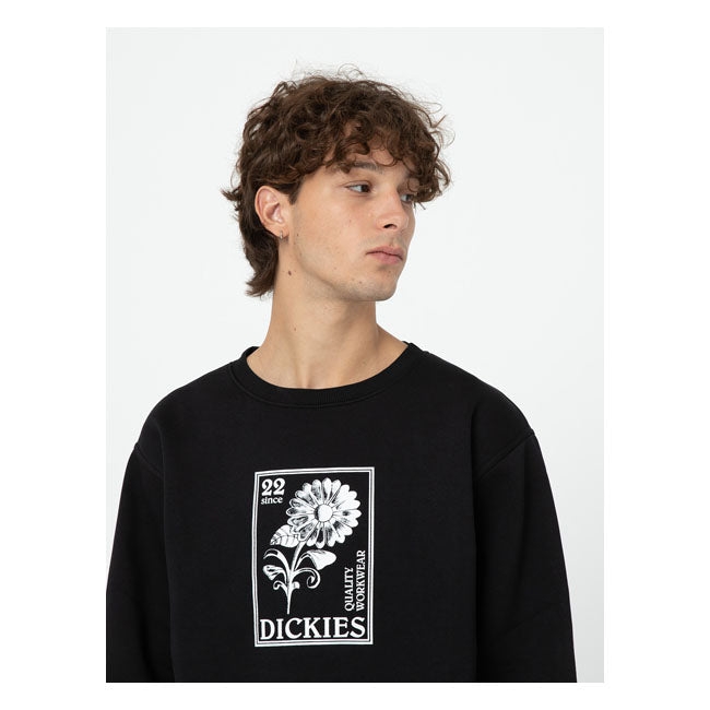 Dickies Garden Plain Sweatshirt Black - FREE UK Shipping, FREE 365 Day Returns | Moto Central