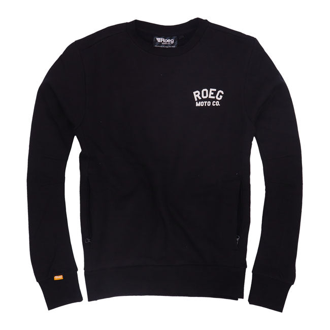 Roeg Shawn Sweatshirt Black - FREE UK Shipping, FREE 365 Day Returns | Moto Central