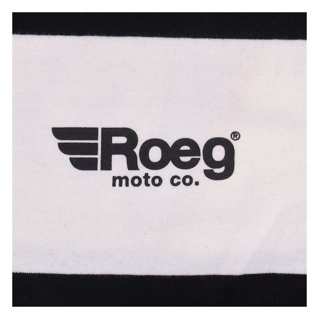 Roeg Shawn Stripe Sweatshirt Off-White / Black - FREE UK Shipping, FREE 365 Day Returns | Moto Central