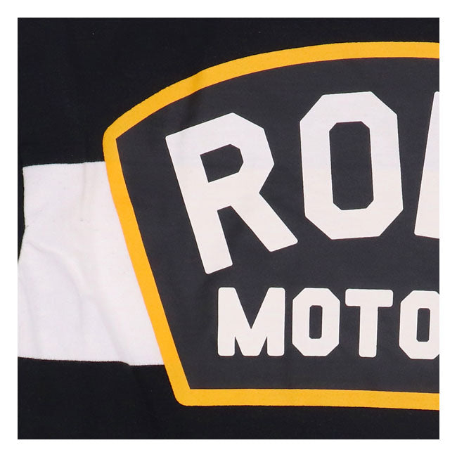 Roeg Shawn Stripe Sweatshirt Off-White / Black - FREE UK Shipping, FREE 365 Day Returns | Moto Central