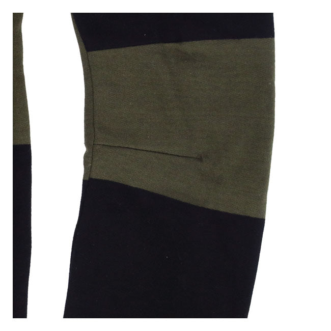 Roeg Shawn Stripe Sweatshirt Army / Black - FREE UK Shipping, FREE 365 Day Returns | Moto Central