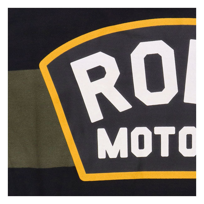 Roeg Shawn Stripe Sweatshirt Army / Black - FREE UK Shipping, FREE 365 Day Returns | Moto Central