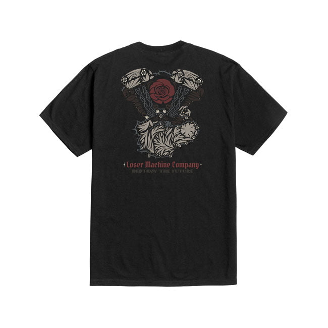 Loser Machine Rosebud T-Shirt Black