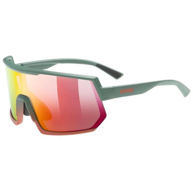 Uvex SP 235 Sunglasses Moss / Red