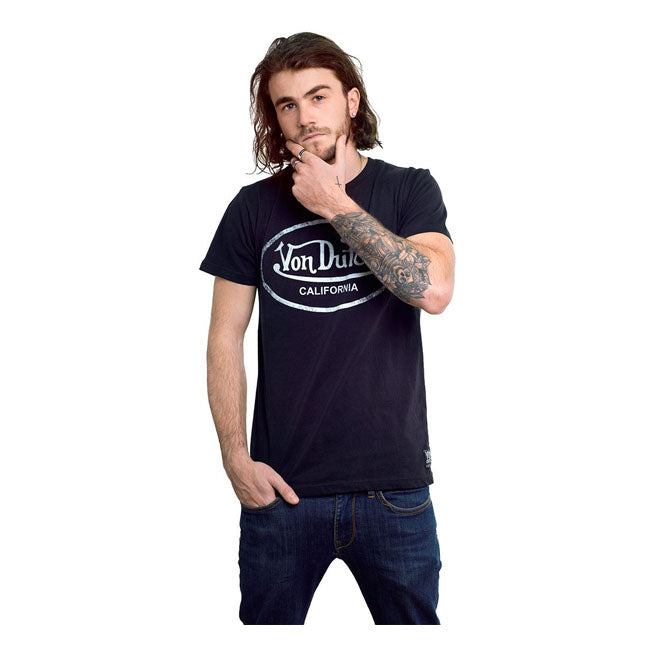 Von Dutch Aaron Logo T-Shirt Black