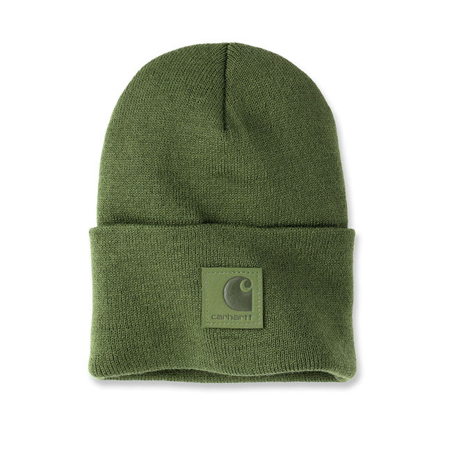 Carhartt Knit Beanie Chive  - FREE UK Delivery - Moto Central