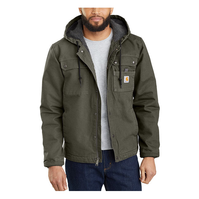 Carhartt Bartlett Jacket Moss  - FREE UK Shipping, FREE 365 Day Returns | Moto Central