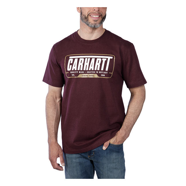 Carhartt Heavyweight T-Shirt Port - FREE UK Shipping, FREE 365 Day Returns | Moto Central