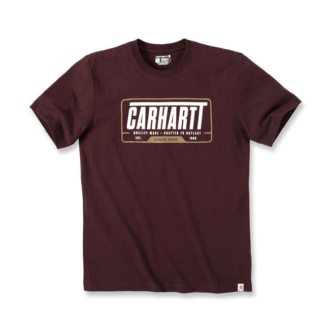 Carhartt Heavyweight T-Shirt Port - FREE UK Shipping, FREE 365 Day Returns | Moto Central