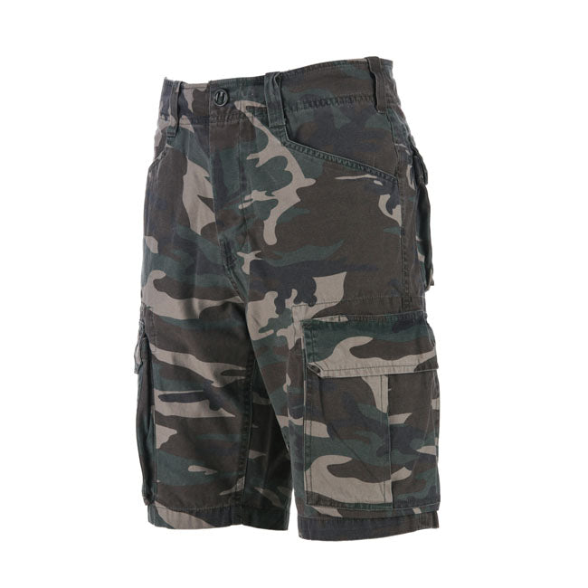 Army Surplus Fostex Cargo Short Woodland Stonewashed