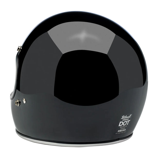 Biltwell Gringo Full Face Helmet Gloss Black