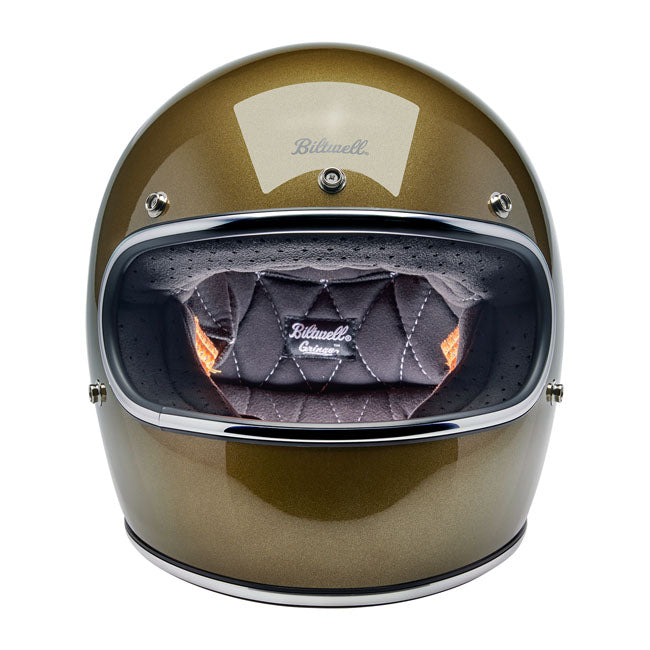 Biltwell Gringo Full Face Helmet Ugly Gold Metallic