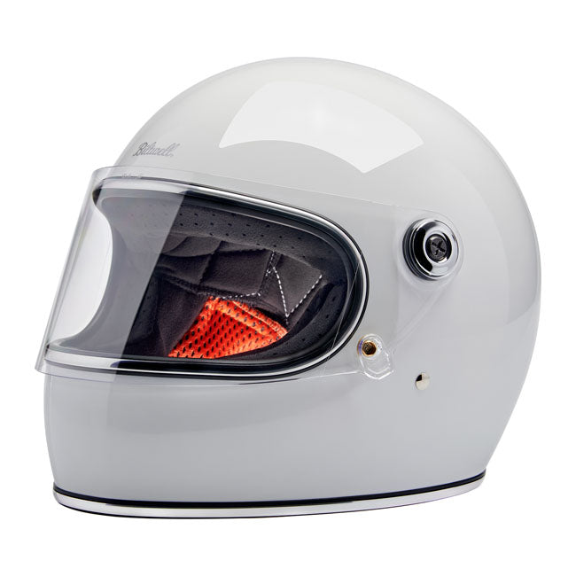 Biltwell Gringo S Full Face Helmet Gloss White