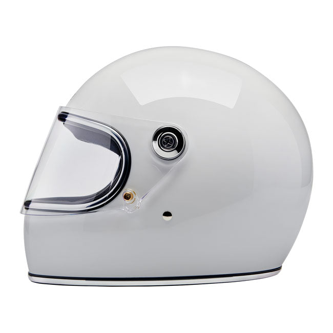 Biltwell Gringo S Full Face Helmet Gloss White