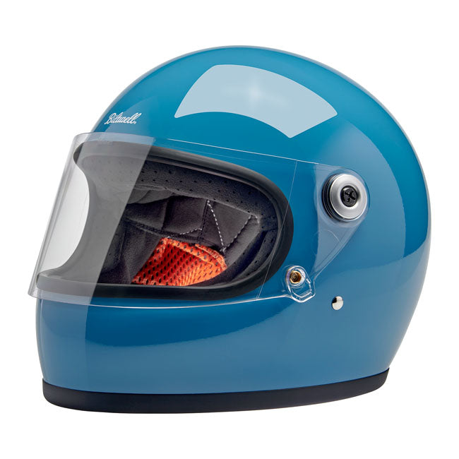 Biltwell Gringo S Full Face Helmet Dove Blue