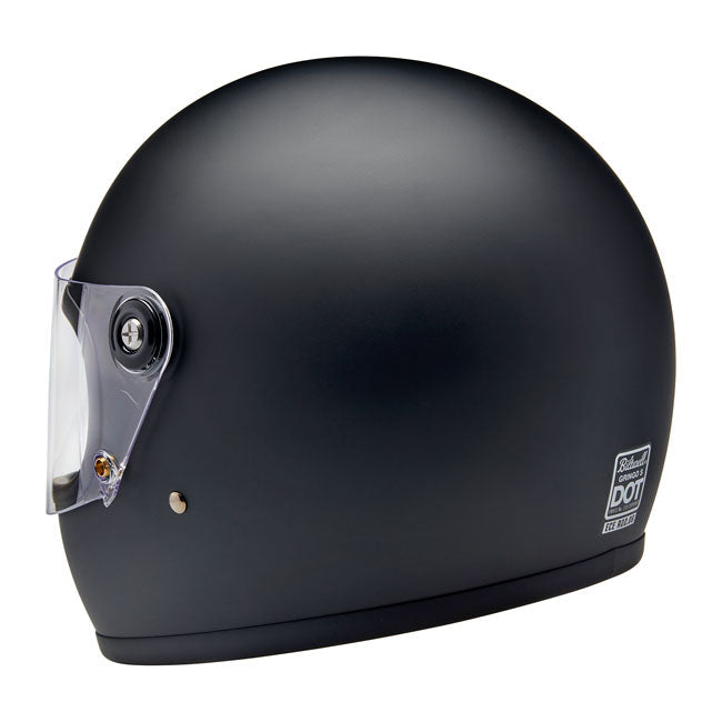 Biltwell Gringo S Full Face Helmet Flat Black