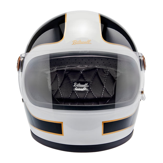 Biltwell Gringo S Full Face Helmet Gloss White / Black Tracker