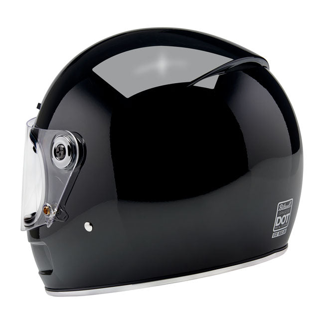 Biltwell Gringo SV Full Face Helmet Gloss Black - FREE UK Shipping, FREE 365 Day Returns | Moto Central