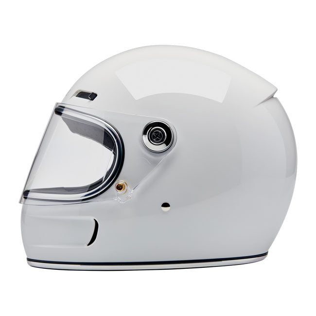 Biltwell Gringo SV Full Face Helmet Gloss White - FREE UK Shipping, FREE 365 Day Returns | Moto Central