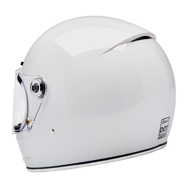 Biltwell Gringo SV Full Face Helmet Gloss White - FREE UK Shipping, FREE 365 Day Returns | Moto Central