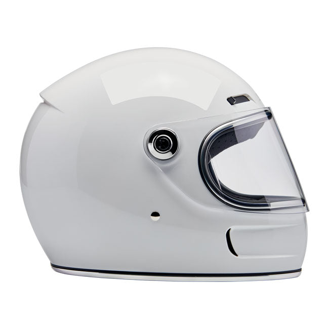 Biltwell Gringo SV Full Face Helmet Gloss White