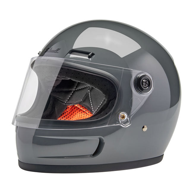 Biltwell Gringo SV Full Face Helmet Gloss Storm Grey