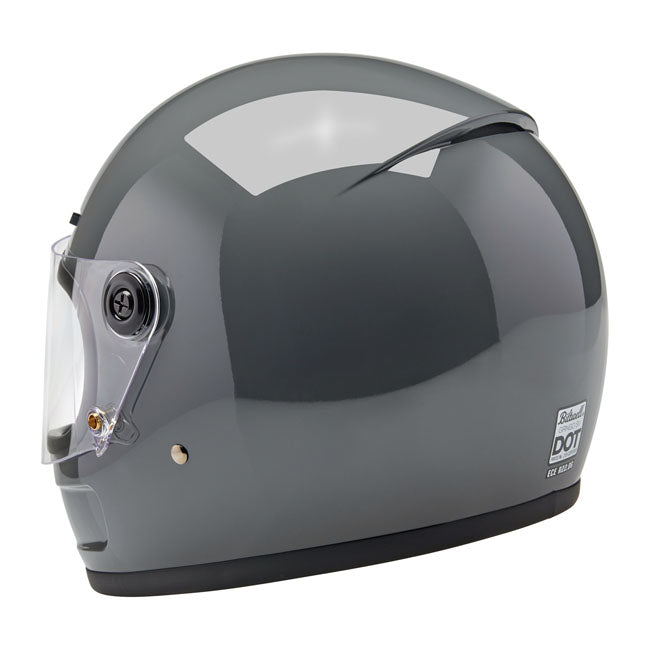 Biltwell Gringo SV Full Face Helmet Gloss Storm Grey