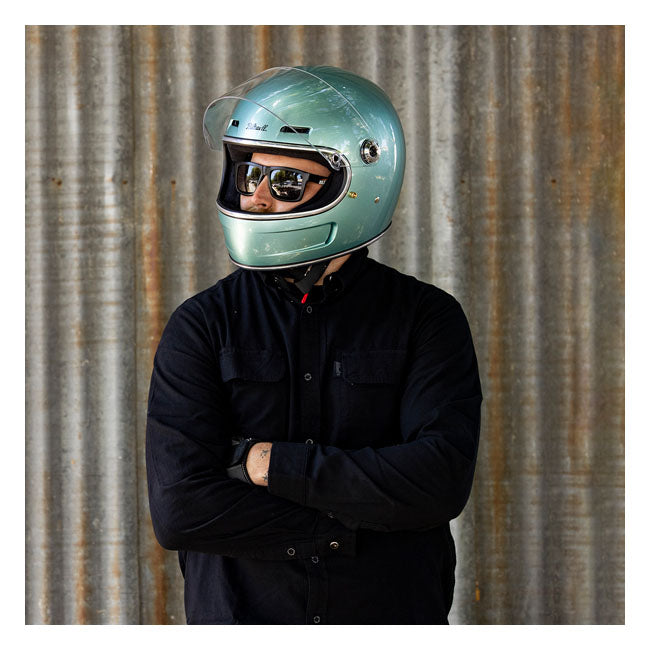 Biltwell Gringo SV Full Face Helmet Metallic Sea Foam