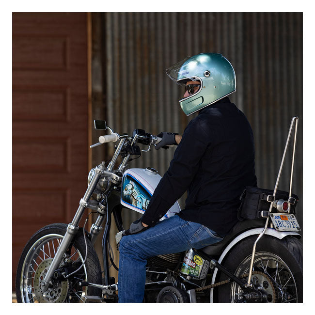 Biltwell Gringo SV Full Face Helmet Metallic Sea Foam