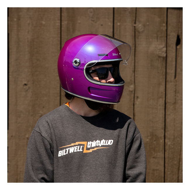 Biltwell Gringo SV Full Face Helmet Metallic Grape