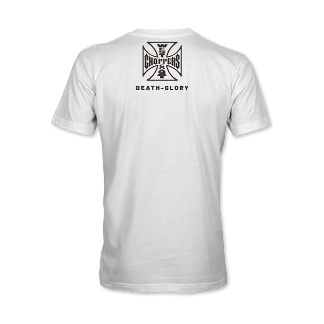 West Coast Choppers Death Glory Trade-Mark T-Shirt White