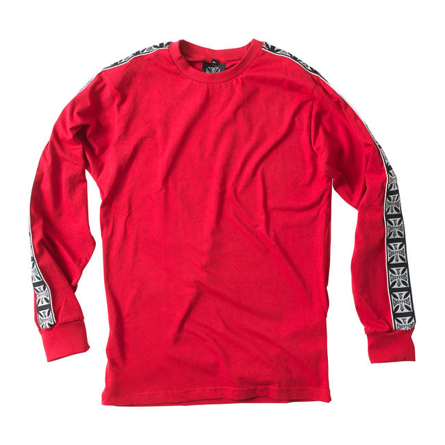 West Coast Choppers Taped Long Sleeves T-Shirt Red